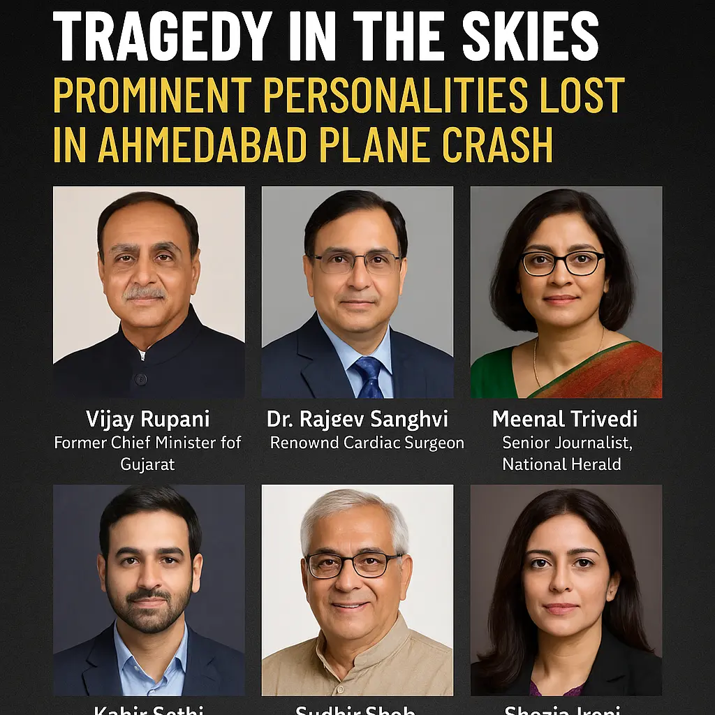 Tragedy in the Skies: Prominent Personalities Lost in Ahmedabad Plane Crash